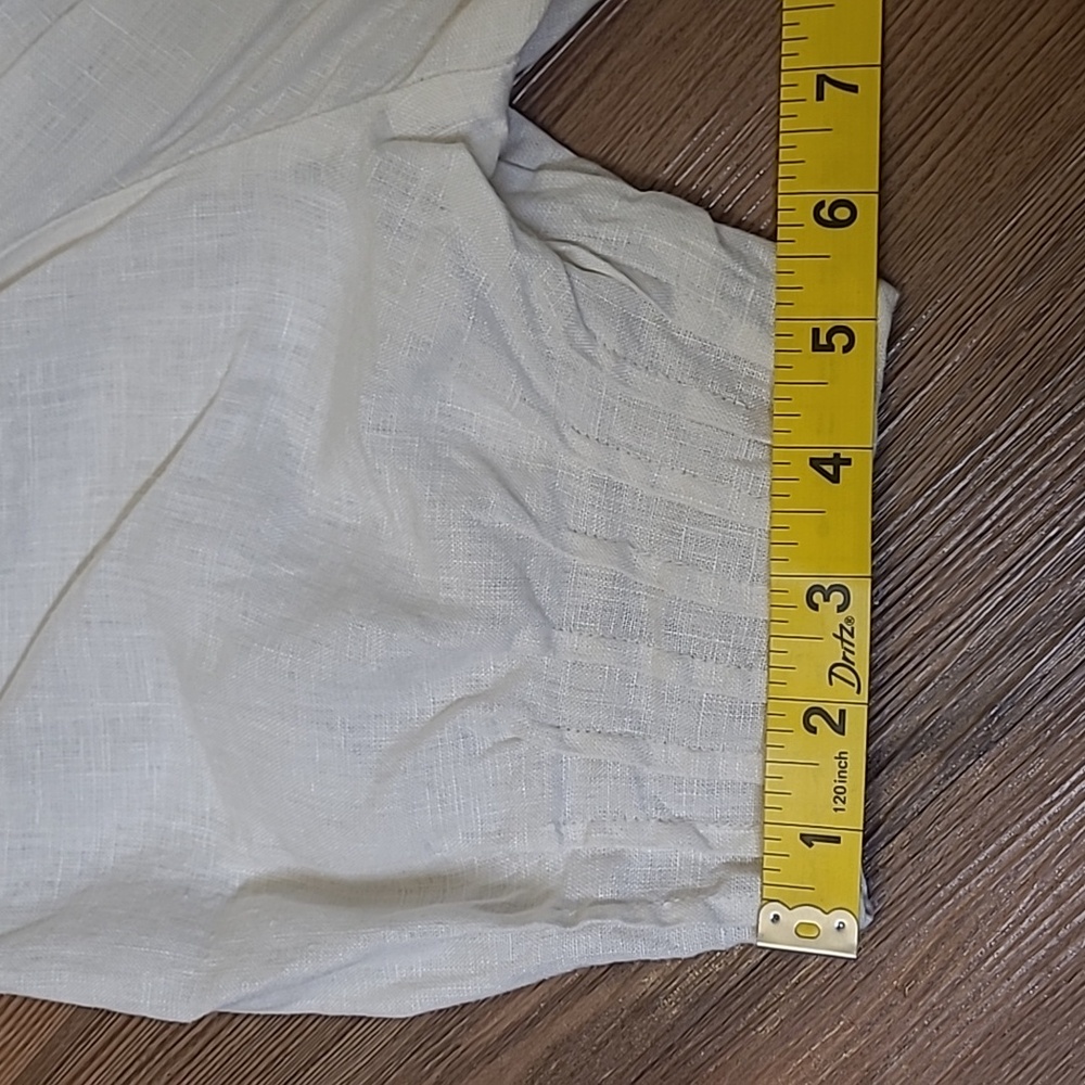 J. Crew Cream Maxi Dress used good condition for women zise m  100%linen. - Picture 7 of 16